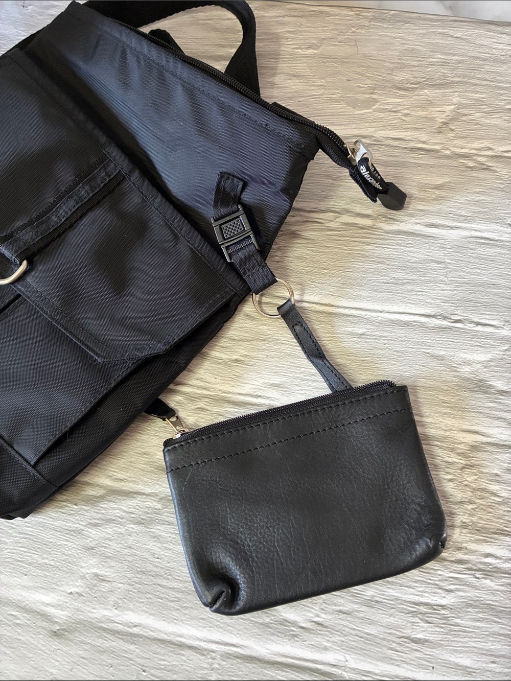Derek Alexander Black Nylon Crossbody Bag Unisex - Picture 7 of 15